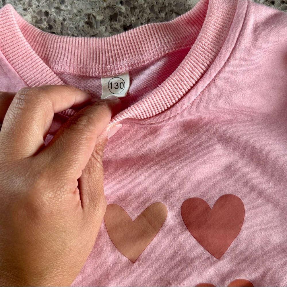 Pink Heart Kids Pajamas - Picture 4 of 12